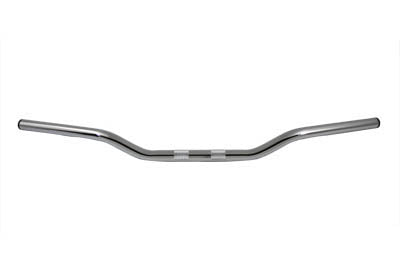 25-0666 - Chrome 2  Drag Handlebar with Indents by MCM