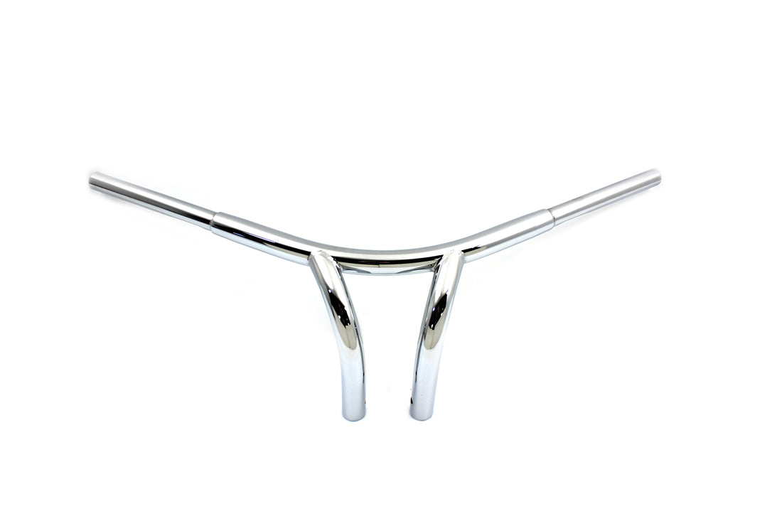 25-0720 - 8-1/2  Curved Riser Bar Handlebar with Indents by MCM