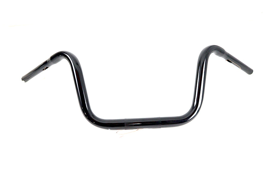 10 inch Ape Hanger Handlebar with Indents Black