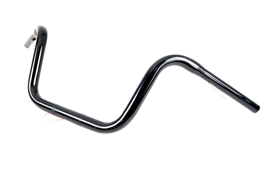 10 inch Ape Hanger Handlebar with Indents Black