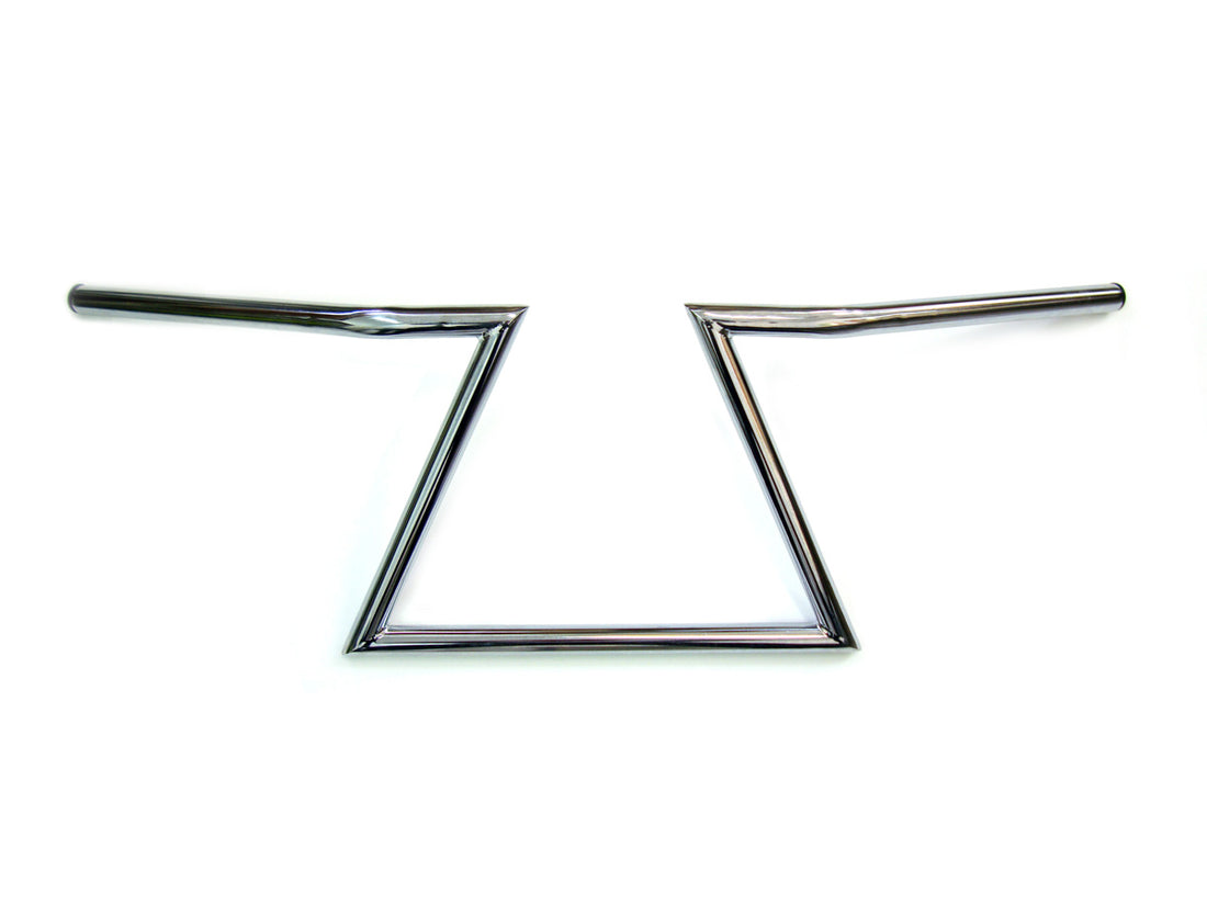 25-0862 - 10 inch Z Handlebars Chrome without Indents by MCM