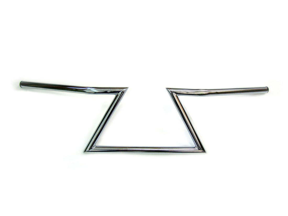 25-0863 - 8 inch Z Handlebars Chrome without Indents by MCM