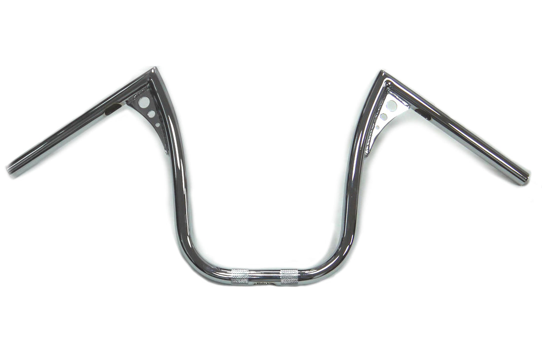 25-0952 - 15 inch Chrome Z-Bar Handlebar with Wiring Slots by MCM