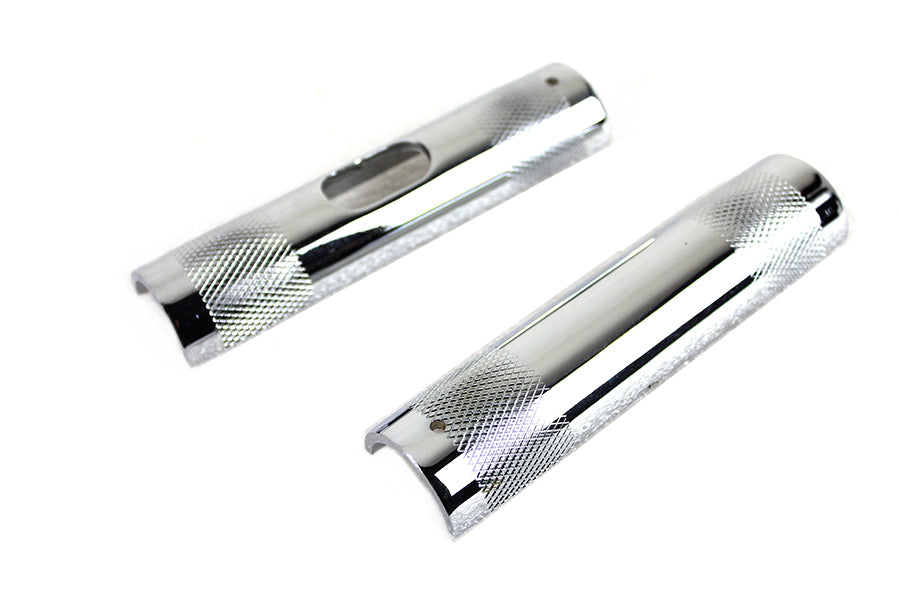 25-0992 - 1-1/4 inch Handlebar Riser Adapter Sleeve Spacer Set Chrome by MCM