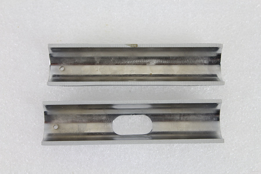 25-0992 - 1-1/4  Handlebar Riser Adapter Sleeve Spacer Set Chrome by MCM