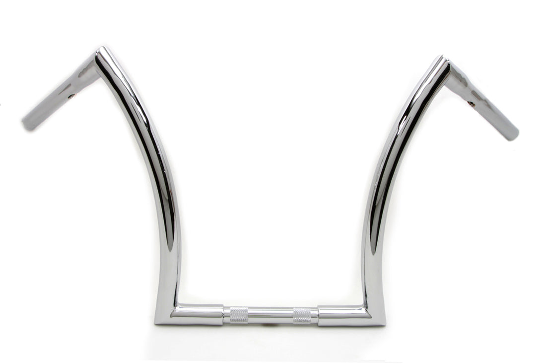 25-1146 - 16 inch Z Handlebar with Indents Chrome by MCM