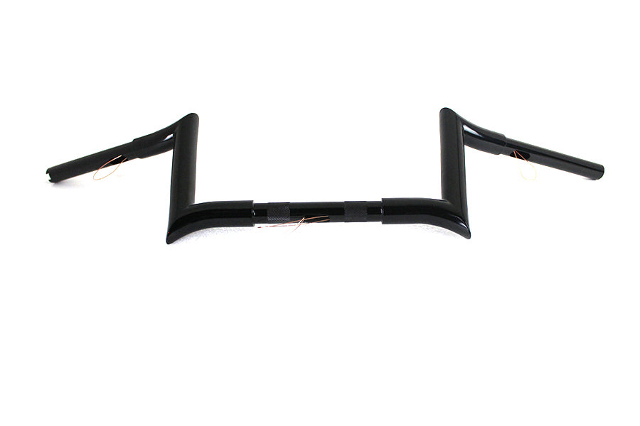 25-1201 - 8 inch Black Z-Bar Handlebar with Indents by MCM