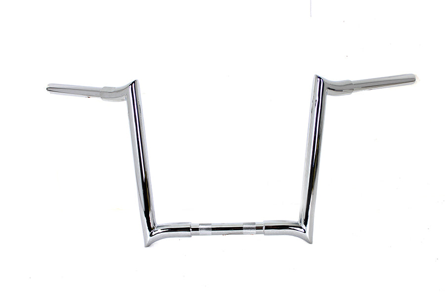 25-1206 - 14 inch Chrome Z-Bar Handlebar with Indents by MCM