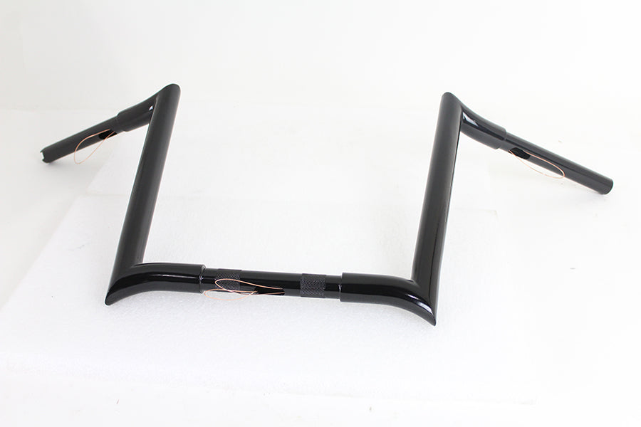 25-1207 - 14  Black Z-Bar Handlebar with Indents by MCM