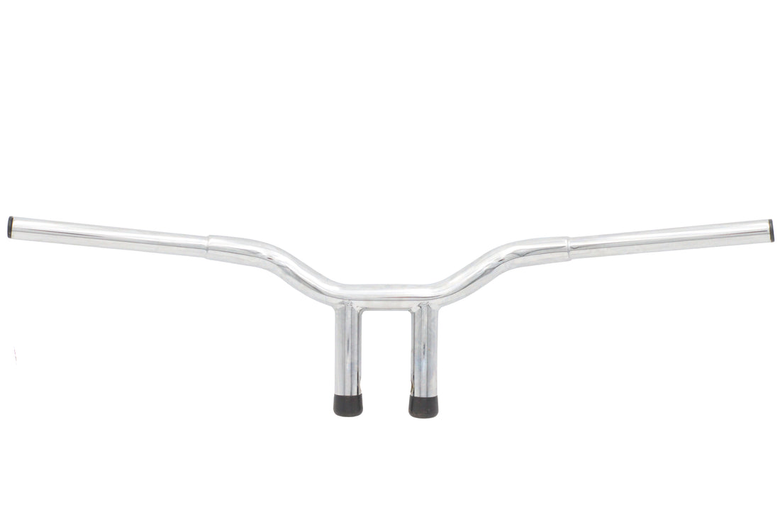 25-1744 - 10 inch Combat Style Riser Handlebar Chrome by V-Twin