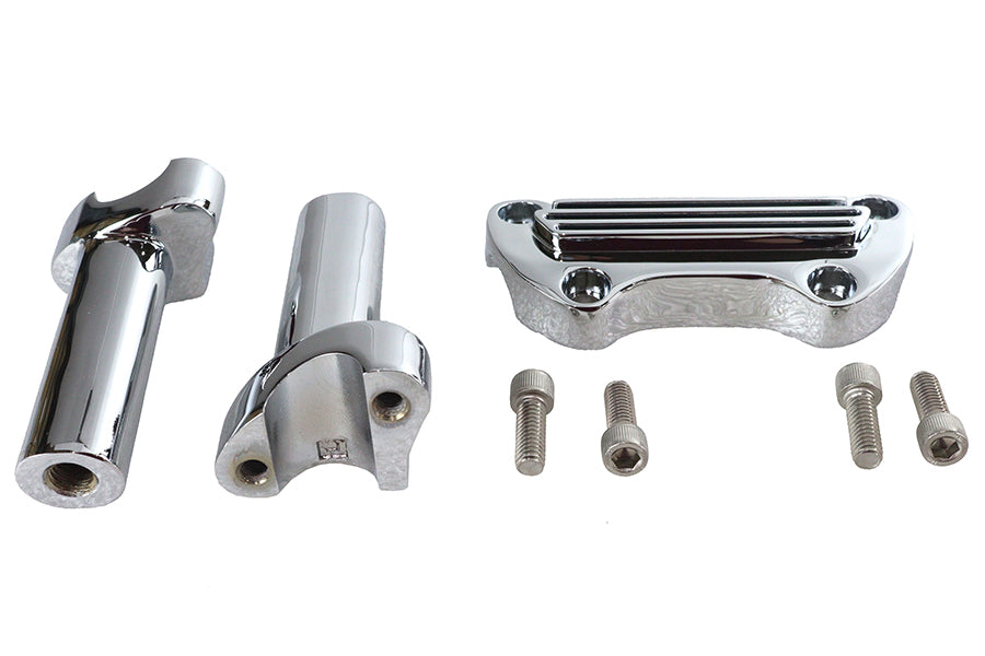 25-2116 - 4-1/2 inch Post Riser Kit Chrome by V-Twin