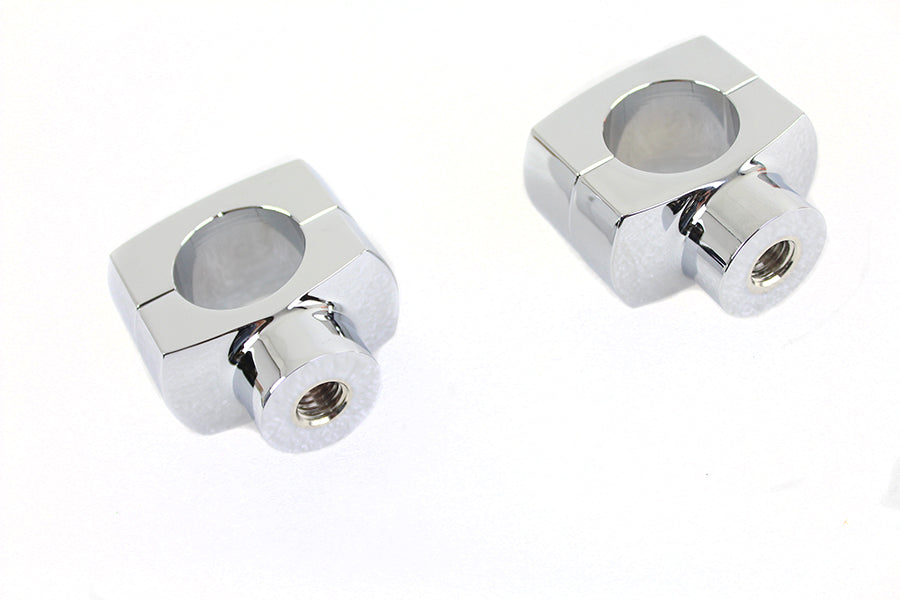 25-2231 - 1-1/4  Shorty Riser Set Chrome by V-Twin