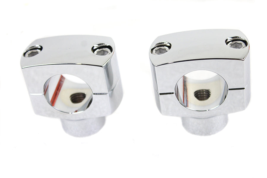 25-2231 - 1-1/4  Shorty Riser Set Chrome by V-Twin