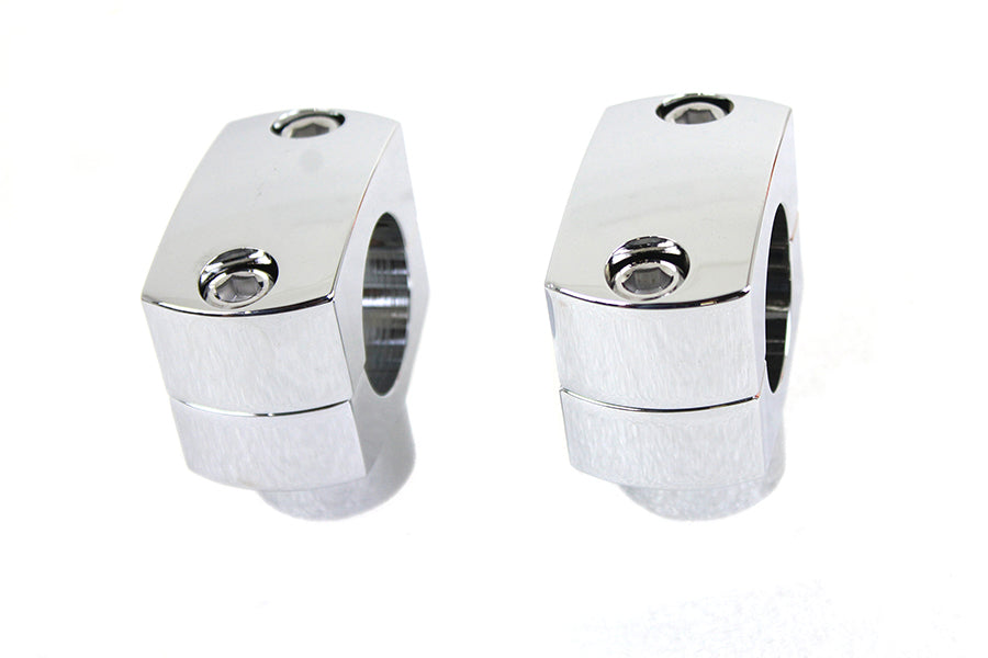 25-2231 - 1-1/4  Shorty Riser Set Chrome by V-Twin