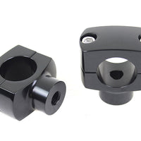 25-2232 - 1-1/4  Shorty Riser Set Black by V-Twin