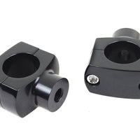 25-2232 - 1-1/4  Shorty Riser Set Black by V-Twin