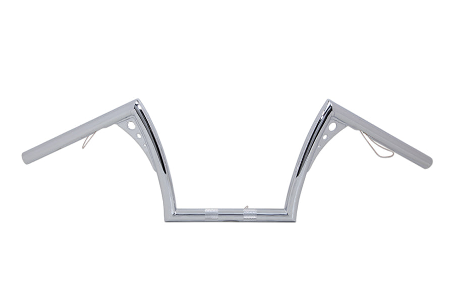 25-3257 - 10 inch Pirate Z-Bar Handlebar Chrome by MCM