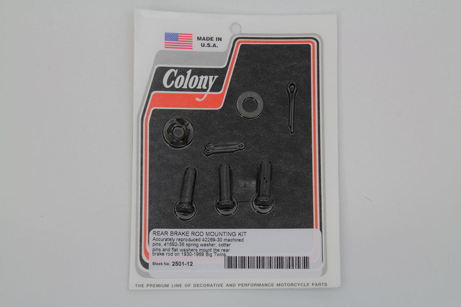 2501-12 - Rear Brake Rod Clevis Pin Kit by Colony