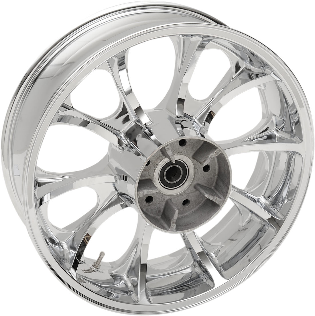0202-2210 - COASTAL MOTO Wheel - Largo 3D - Rear - Single Disc/with or without ABS - Chrome - 18x7 3D-LAR187CH-TRK
