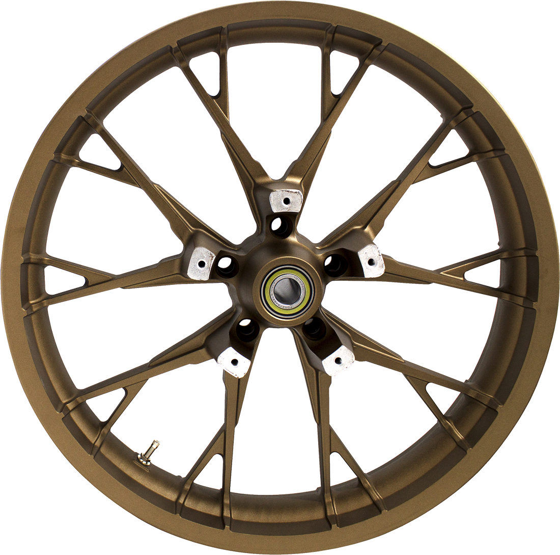 0201-2433 - COASTAL MOTO Wheel - Marlin - Front - Dual Disc/with ABS - Bronze - 21x3.5 3D-MAR213BZABST