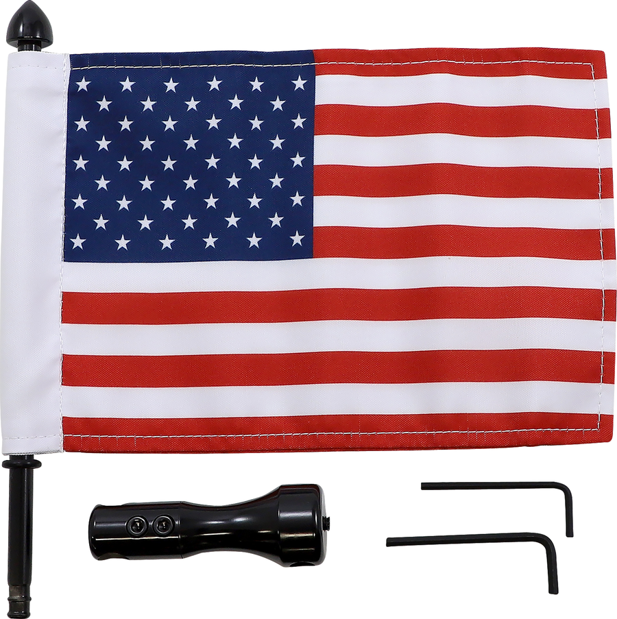 PRO PAD Rack Flag Mount - With 6" X 9" Flag - Air Wing? BRFM-RDVM