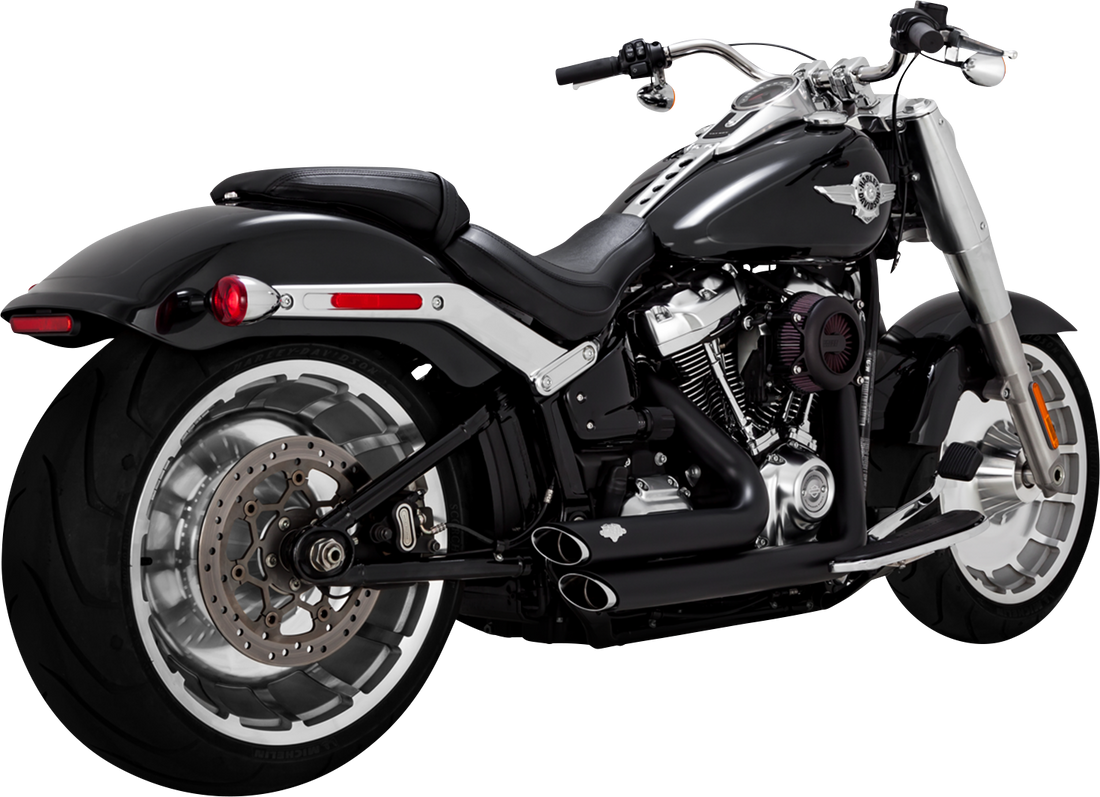 VANCE & HINES Shortshots Staggered Exhaust System - Matte Black 47335