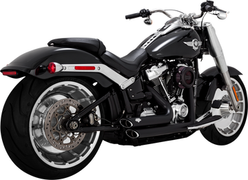 VANCE & HINES Shortshots Staggered Exhaust System - Matte Black 47335