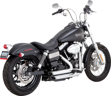 VANCE & HINES Shortshots Staggered Exhaust System - Chrome 17327