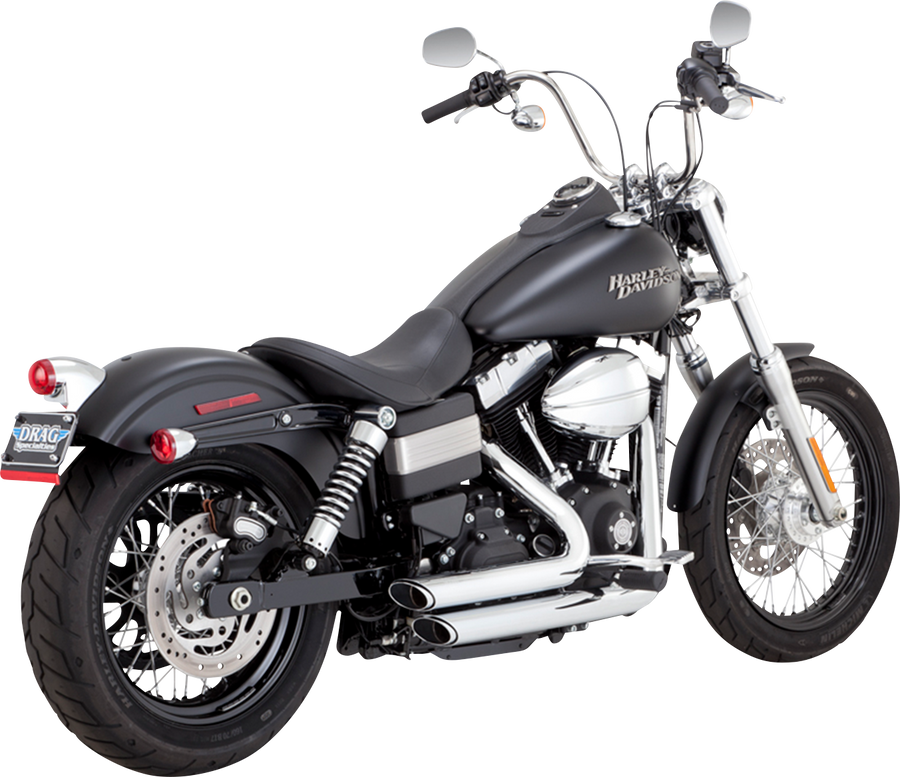 VANCE & HINES Shortshots Staggered Exhaust System - Chrome 17327