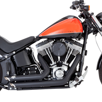 VANCE & HINES Shortshots Staggered Exhaust System - Matte Black 47325