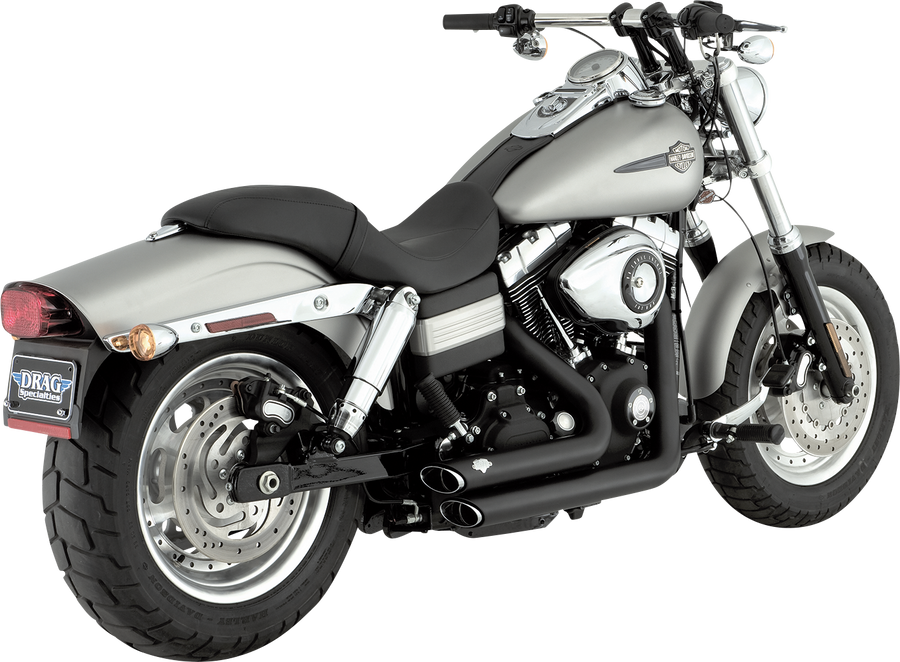 VANCE & HINES Shortshots Staggered Exhaust System - Matte Black 47317