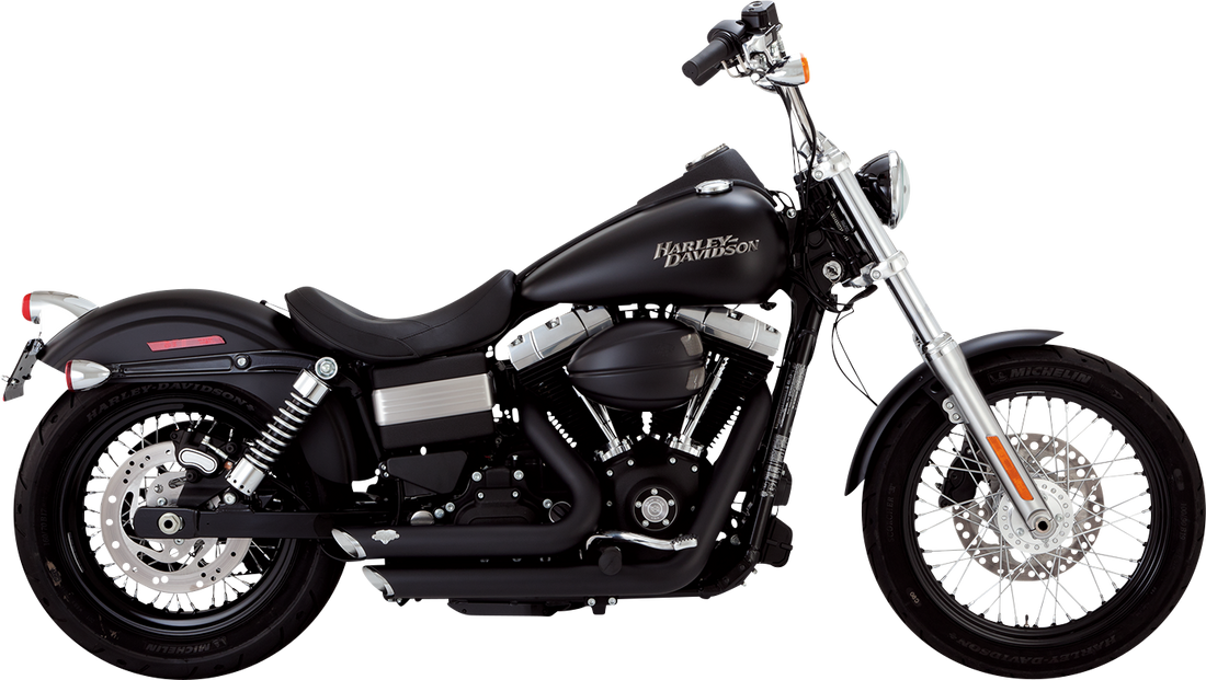 VANCE & HINES Shortshots Staggered Exhaust System - Matte Black 47327