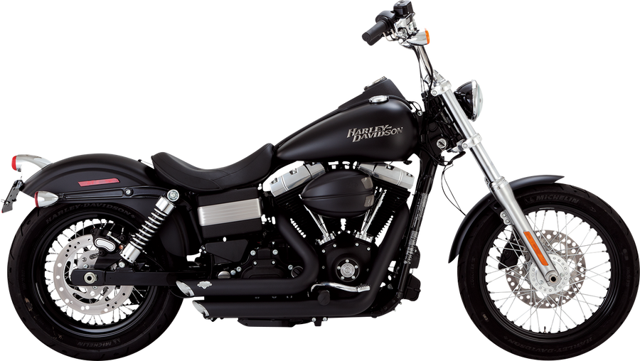 VANCE & HINES Shortshots Staggered Exhaust System - Matte Black 47327