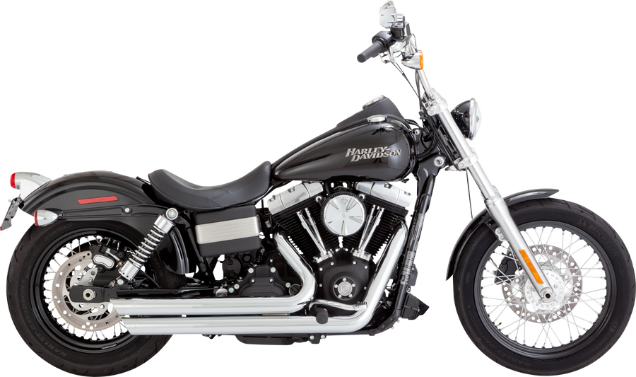 VANCE & HINES Big Shots Staggered Exhaust System - Chrome 17338