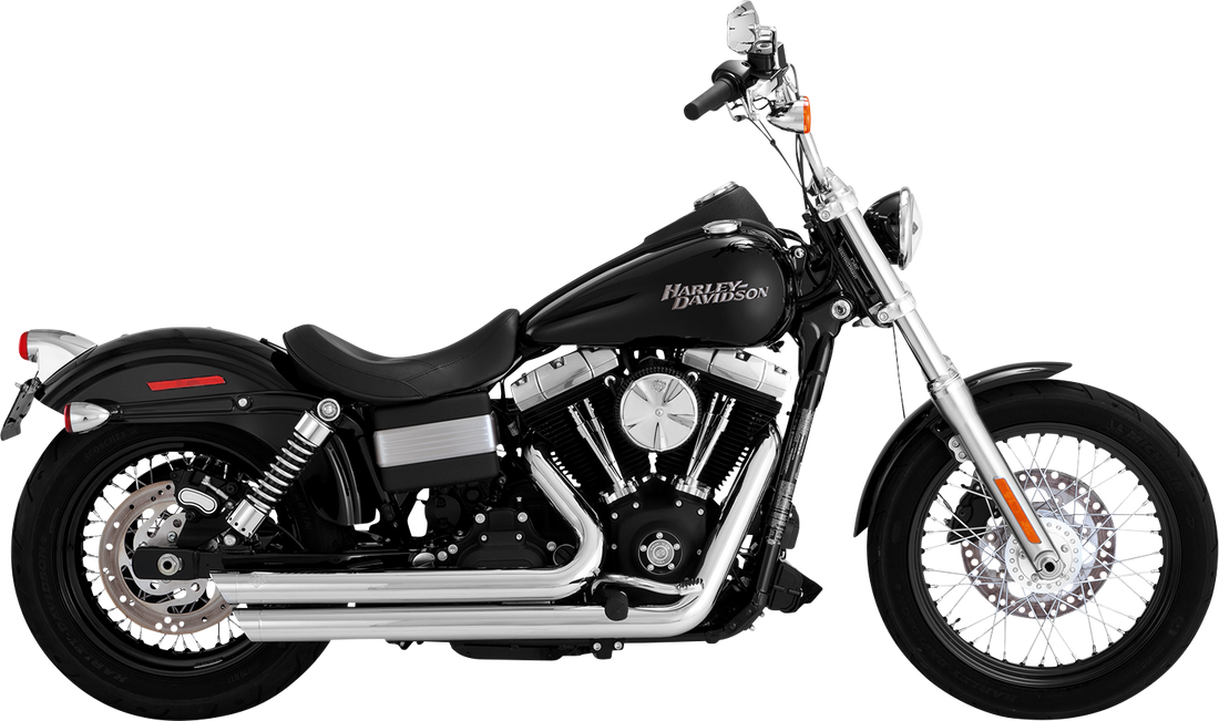 VANCE & HINES Big Shots Staggered Exhaust System - Chrome 17338