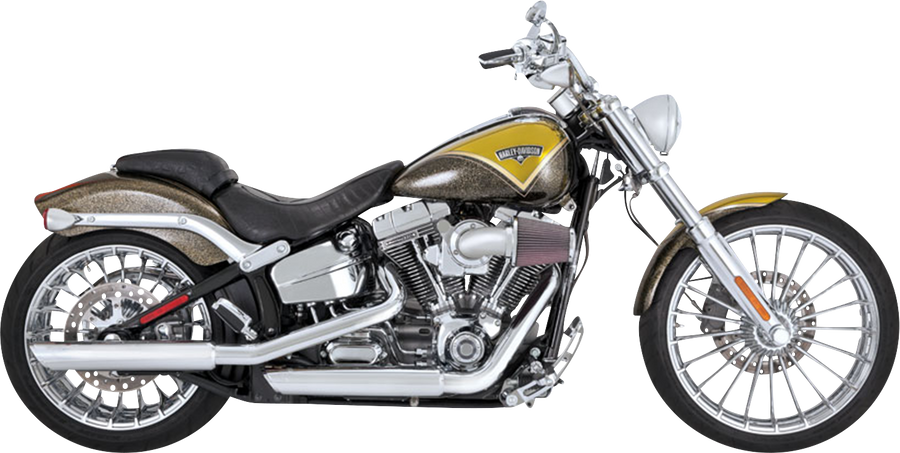 VANCE & HINES 3" Twin Slash Slip-On Muffler - Chrome 16335