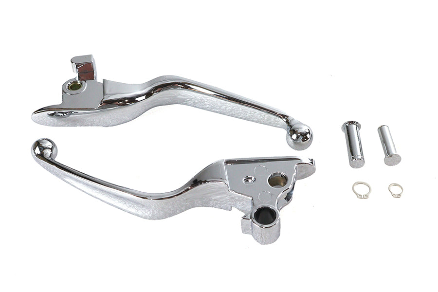 26-0013 - Hand Lever Set Chrome by V-Twin