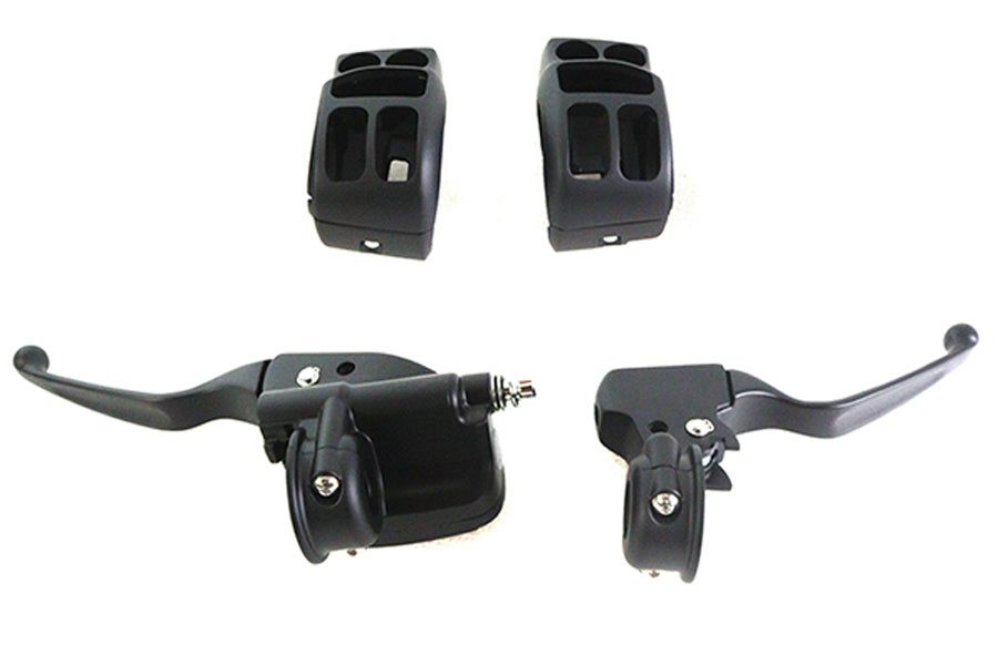 26-0020 - Front Handlebar Control Kit Black by V-Twin