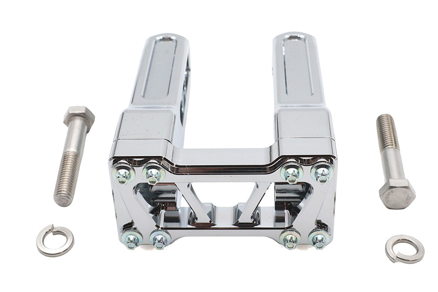 26-0039 - Wyatt Gatling 6 inch Pirate Style Riser Set Chrome by Wyatt Gatling