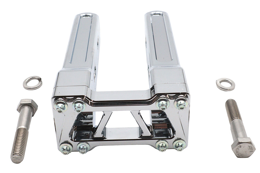 26-0047 - Wyatt Gatling 8 inch Pirate Style Riser Set Chrome by Wyatt Gatling