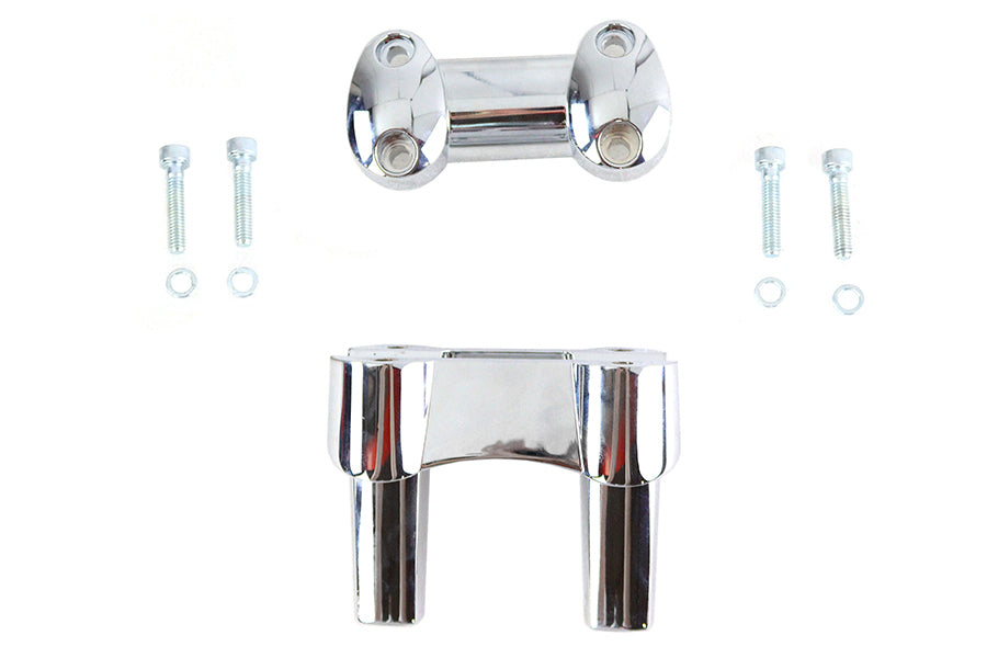 4.1 inch Fat Riser Kit Chrome