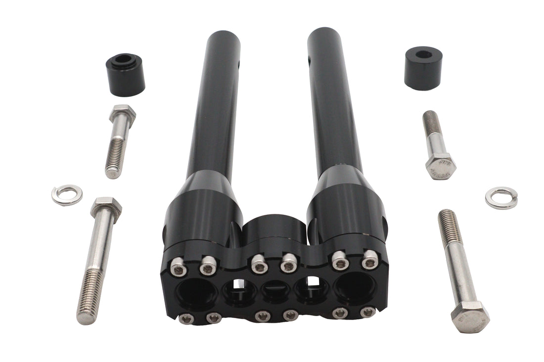 26-0063 - Wyatt Gatling 12 inch Baron Style Riser Set Black by Wyatt Gatling