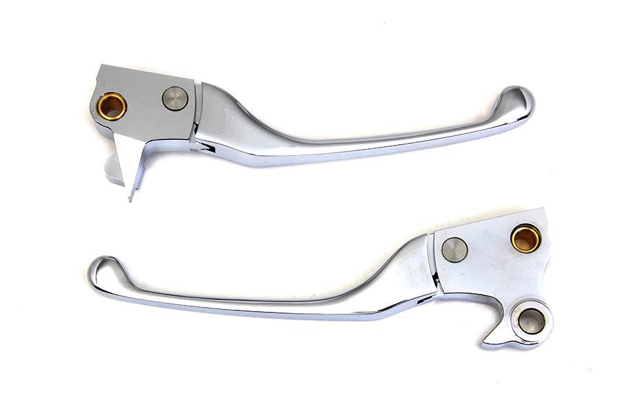 26-0116 - Chrome Adjustable Hand Lever Set by V-Twin
