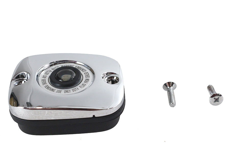 26-0179 - Chrome Plated Handlebar Master Cylinder Cover by V-Twin