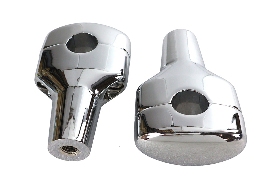 26-0255 - 3-1/2  Short Riser Set Chrome by V-Twin
