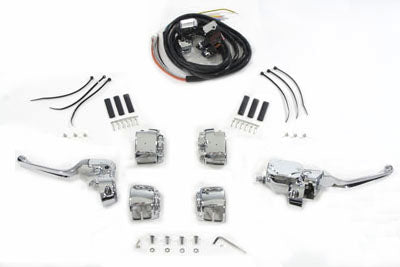 26-0411 - Chrome Handlebar Control Kit with Switches by V-Twin