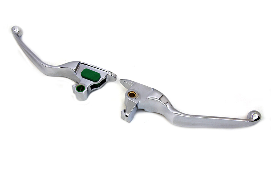 26-0468 - Control Hand Lever Set Chrome by V-Twin