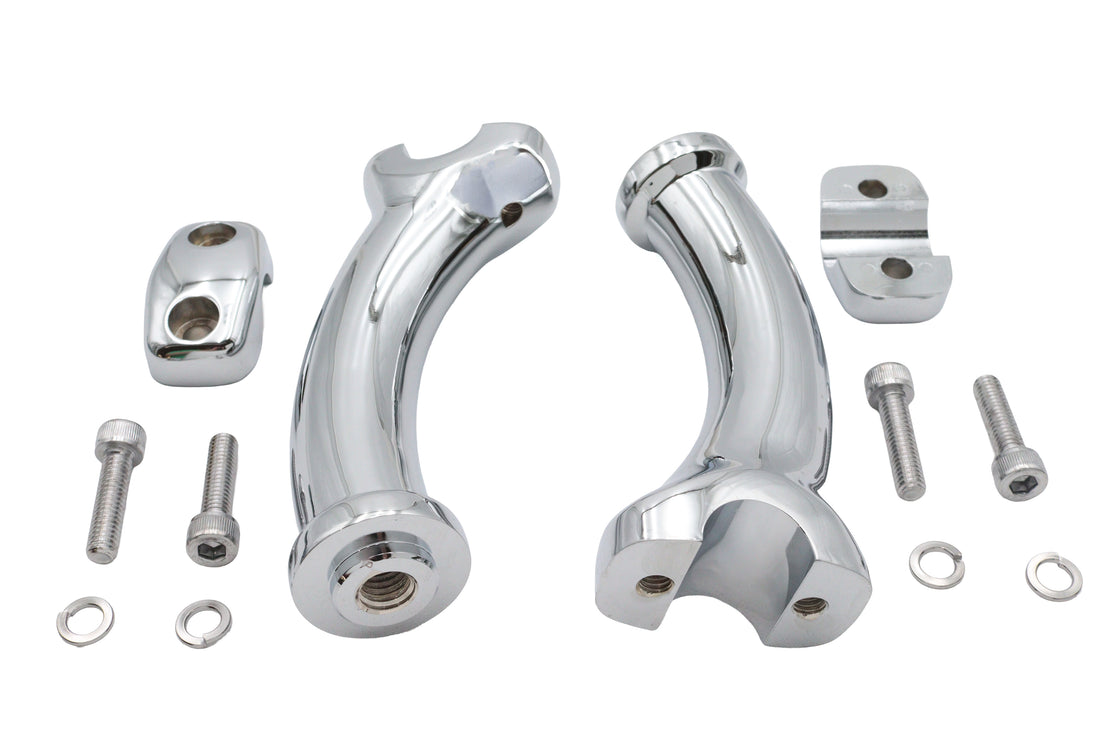 26-0539 - 5-3/4  Fatty Pullback Riser Kit Chrome by V-Twin