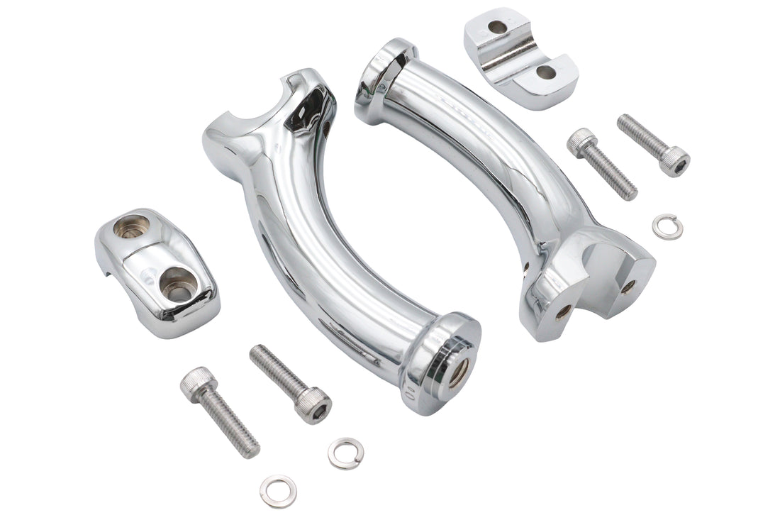 26-0539 - 5-3/4  Fatty Pullback Riser Kit Chrome by V-Twin