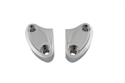 26-0540 - Top Riser Clamp Set Chrome by V-Twin